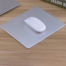 220*180mm Metal Aluminum Mouse Pad Gaming Mousepads Oversized Office Mats Laptop Table Mousemats Black Silver Mice Pad