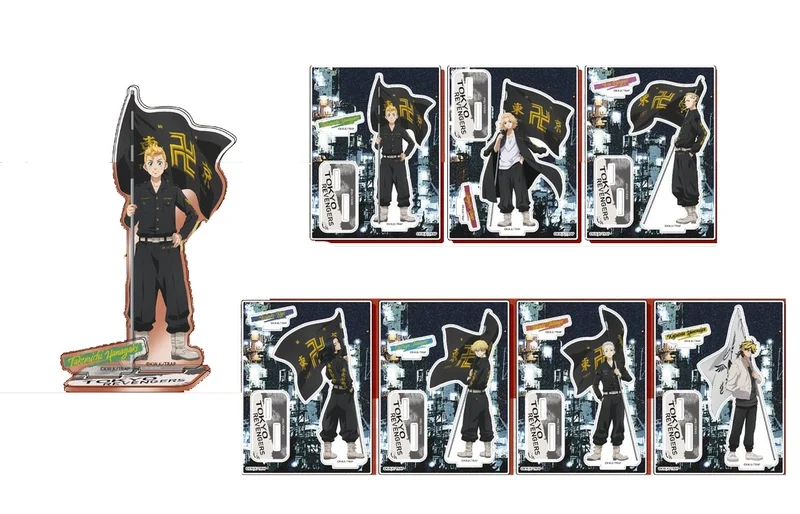 

Anime Tokyo Revengers Sano Manjirō Hanagaki Takemichi Acrylic Stand Figure Model Plate Display Desktop Decor Cosplay Collection