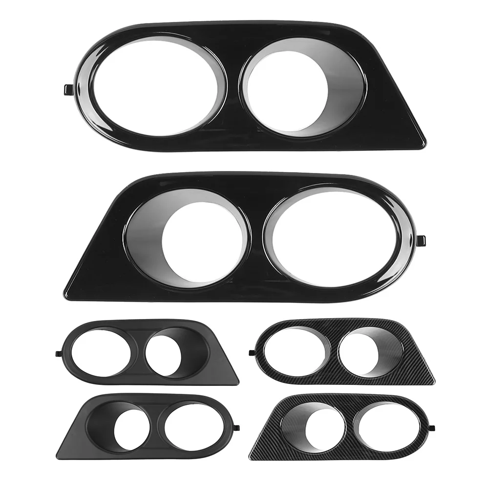 

Чехол для переднего бампера противотуманных фар с двумя отверстиями, подходит для E46 M3 2001-2006, глянцевый черный чехол для противотуманных фар...