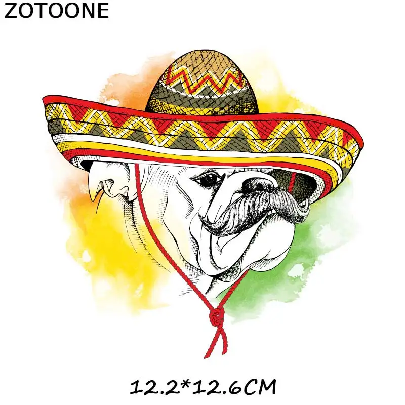 ZOTOONE милая собака мультфильм Железная на патч для детей наклейка на одежду DIY животных Тепловая аппликация передачи для футболки с принтом G - Цвет: 37