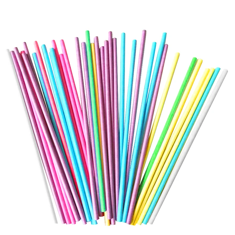 Бумажная палочка для леденцов 100 шт./компл. 15 см|lollipop stick|cake pop stickspop stick |