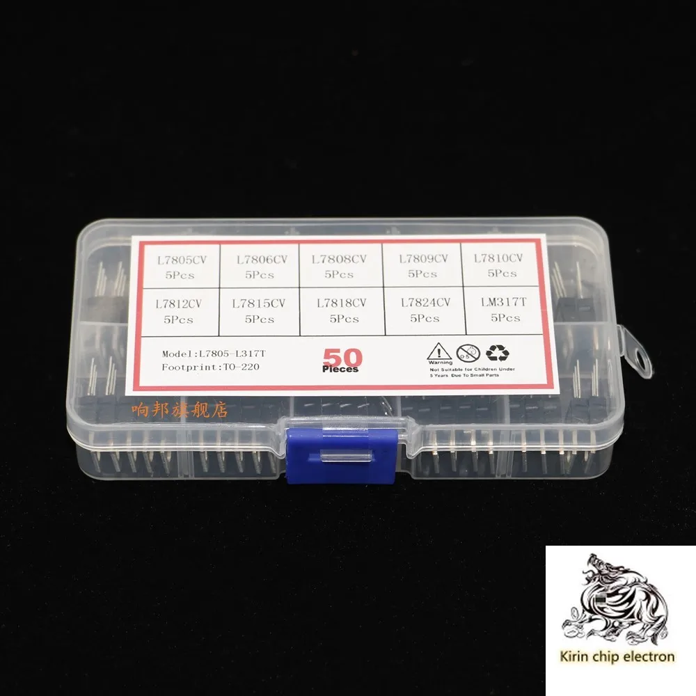 

50pcs / Lot 10 kinds of triode l7805 / 12 / 15 / 24 / 7905 / lm317t