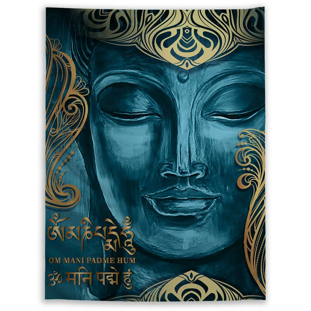 

Buddha Religion Tapestry Art Wall Hanging Sofa Table Bed Cover Home Decor