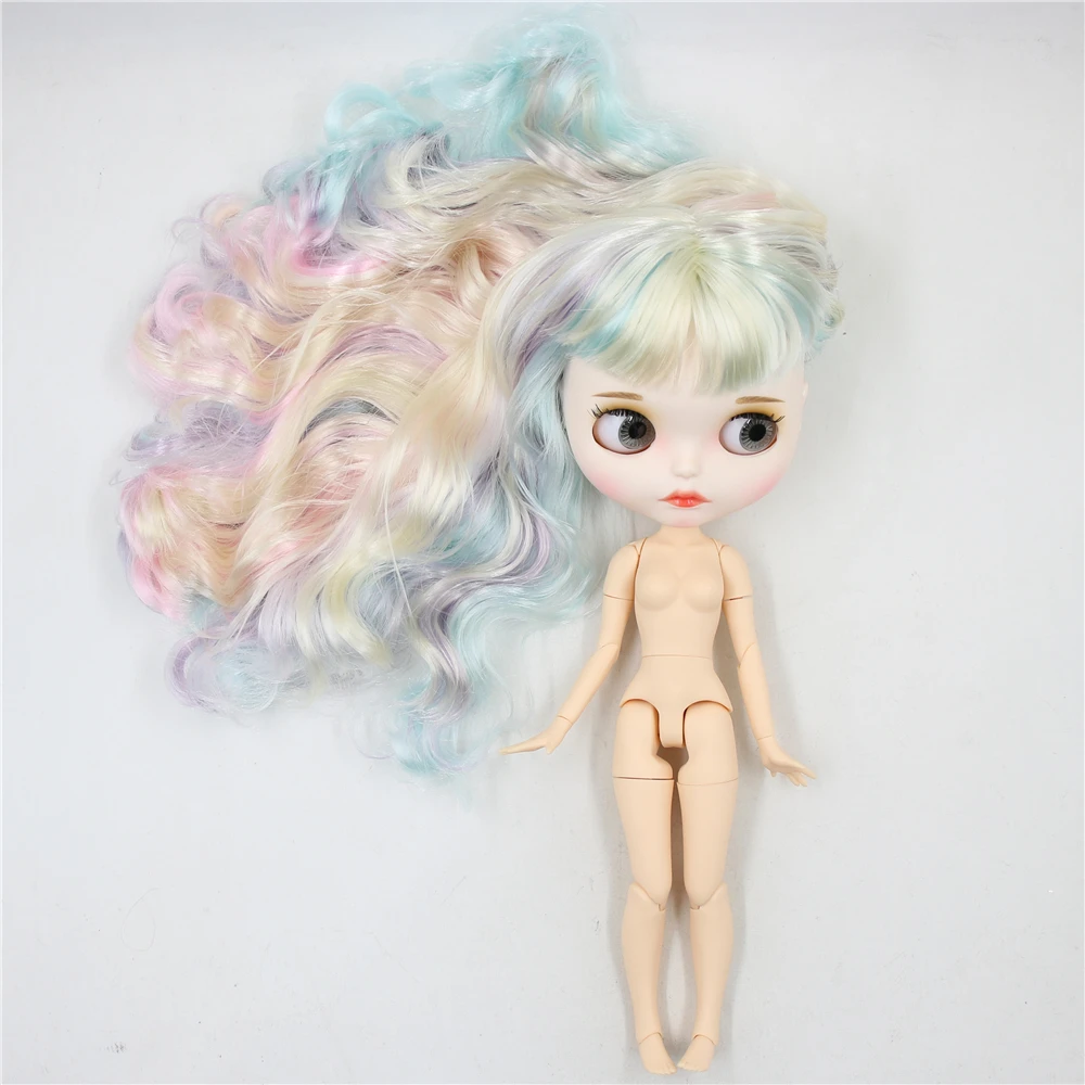Ледяная кукла DBS Blyth 1/6 bjd для суставов тела темная кожа блестящее лицо синие