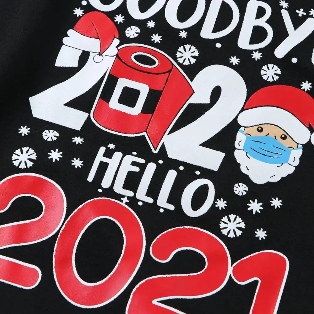 

2021 hot Family Christmas Pajamas Set Adult Women Baby Kids Letter Print Family Matching Clothes Sleepwear Family Look Nightwear