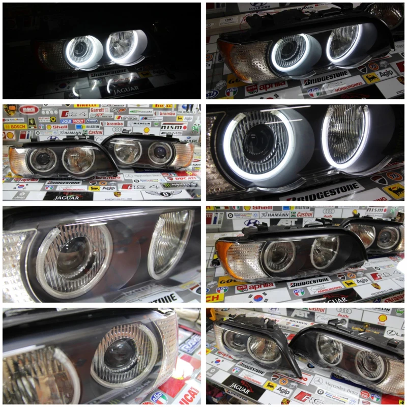 Для BMW X5 E53 2000 2001 2002 2003 2004 2005 2006 отличный ультра яркий CCFL ангельские глазки комплект