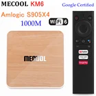ТВ-приставка Mecool KM6 Deluxe ATV, Android 10,0, Amlogic S905X4, 4 + 64 ГБ, двойной Wi-Fi, 6 BT, 5,0, 1000 Мбитс, сертифицированный Google смарт-медиаплеер