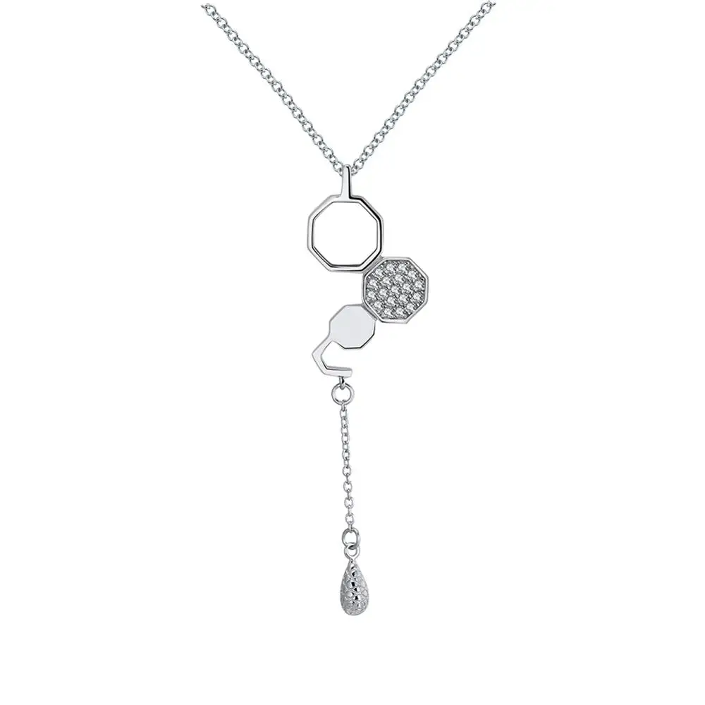 ORSA JEWELS Аутентичные 925 серебряные браслеты для женщин с узором в виде сот, брендовые серебряные женские ювелирные изделия для вечеринки SB32 - Цвет камня: SN100