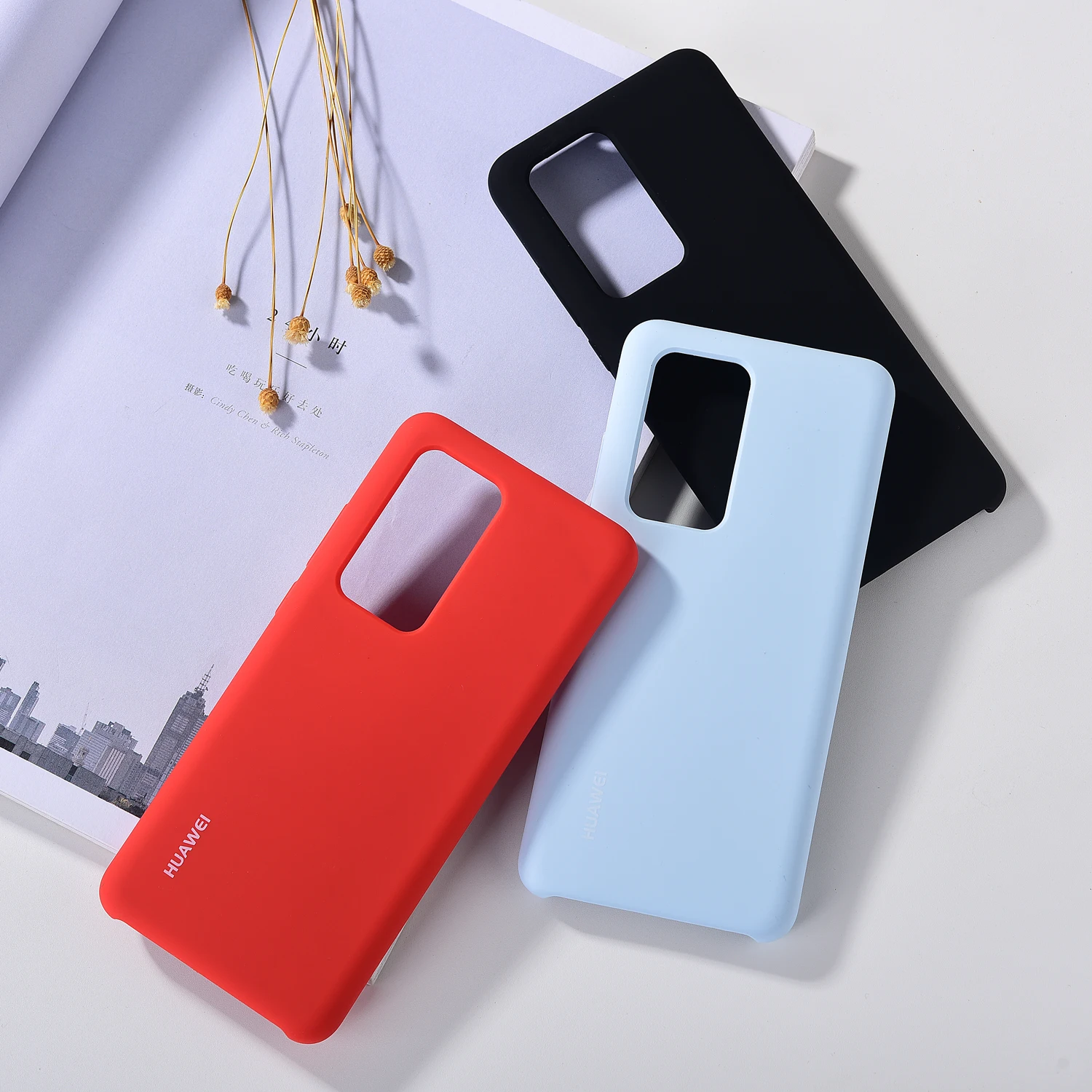 Чехол для huawei P40/P40 Pro жидкий силиконовый защитный чехол телефона детская кожа