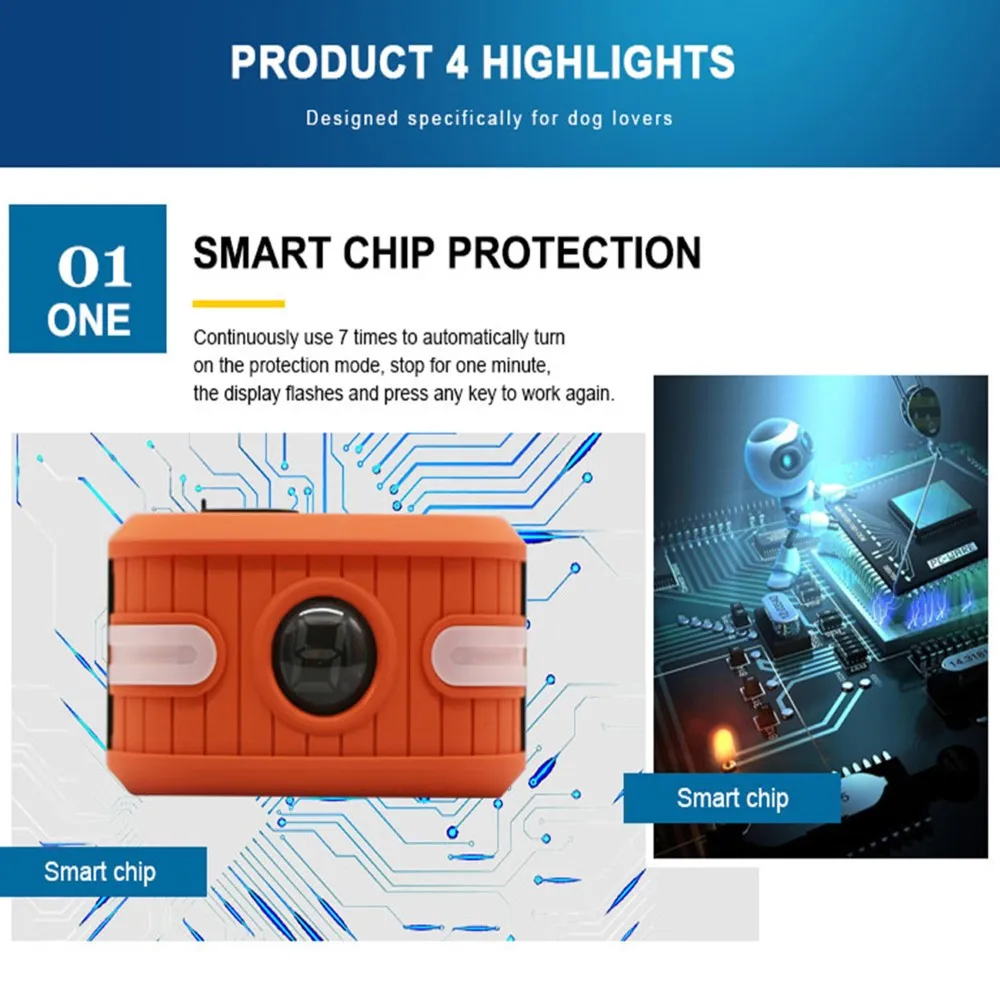 

Pet Dog Anti Barking Device USB Electric Ultrasonic Dogs Training Collar Dog Stop Barking Vibration Anti Bark Collar