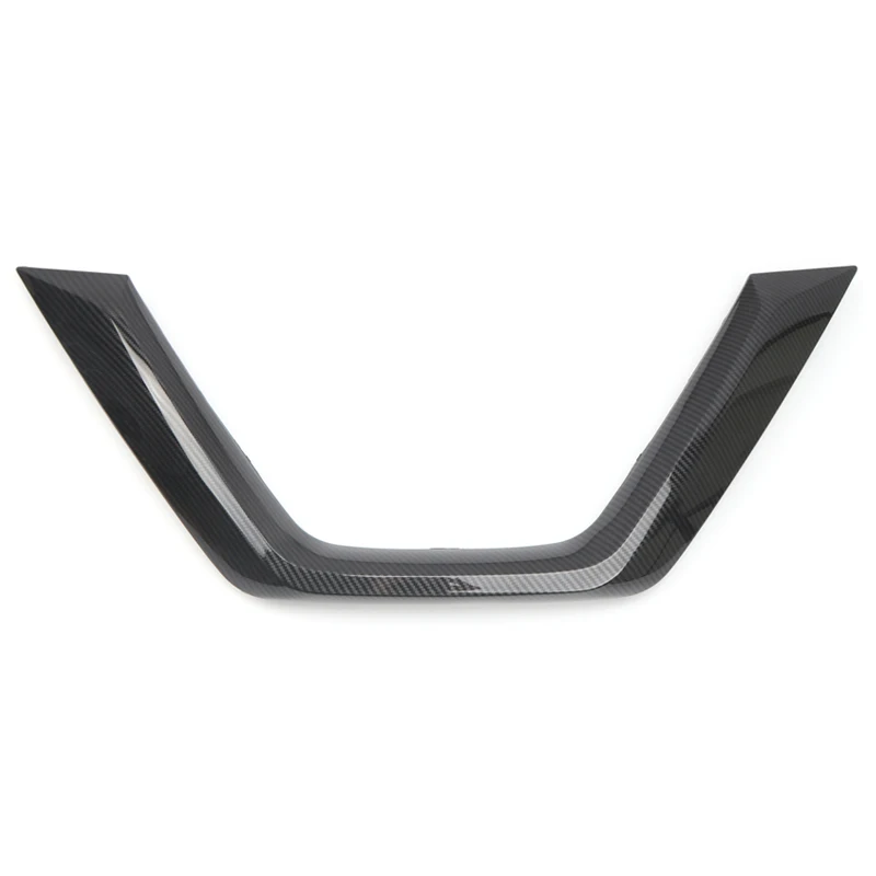 Carbon Style Для Nissan Qashqai- настраиваемая Передняя средняя решетка запасная крышка аксессуары для стайлинга автомобилей - Цвет: Carbon Style