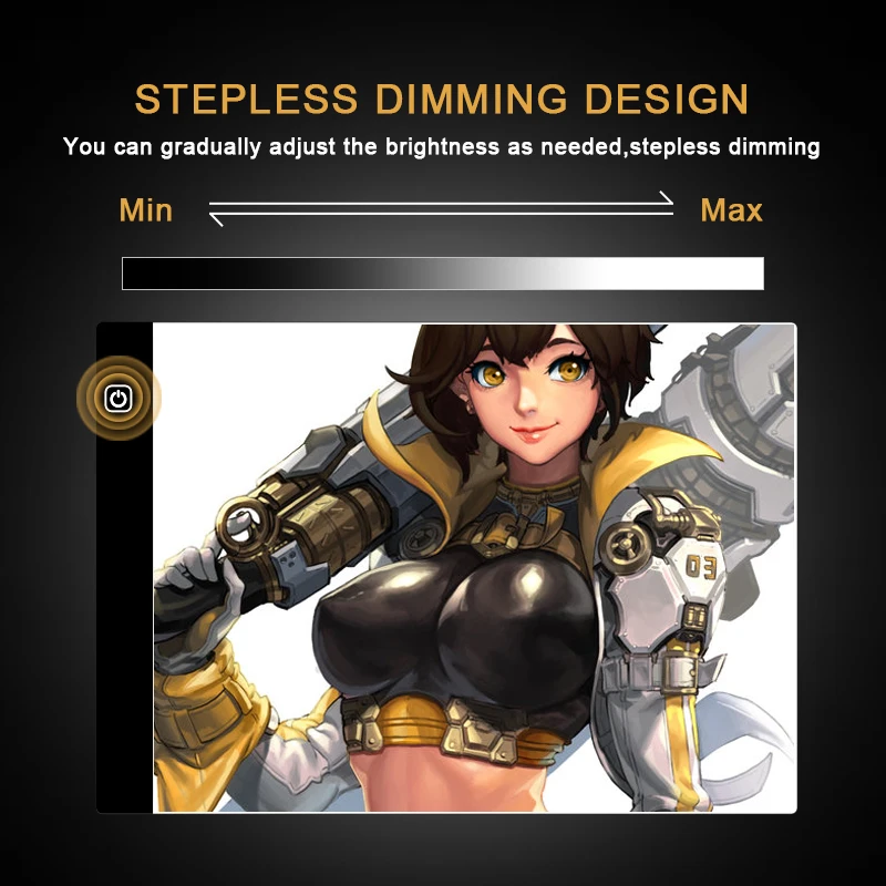 Светодиодный планшет для рисования Elice A4 цифровой графический с USB светодиодный