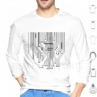 circuitry hoodies long sleeve computer technology tech electronics electronic geek science circuits nerd abstract