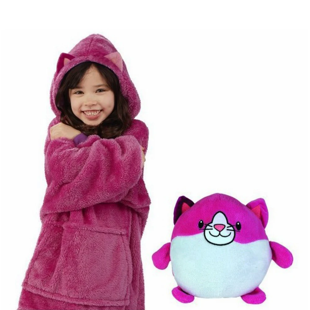Sudadera con capucha para ni&ntilde;os y mascotas, manta con capucha para invierno, pijamas con forro polar para mascotas, regalos de navidad-4