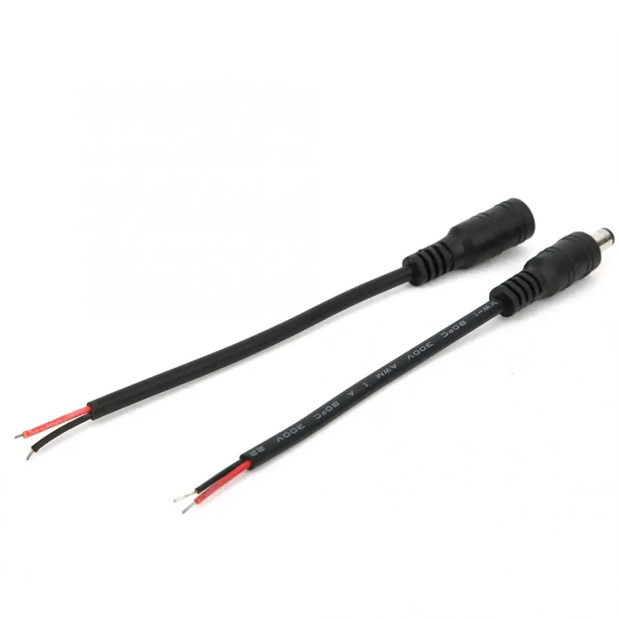 50 пар женский/мужской кабель Разъем питания с замком 5 мм x 2 1 для светодиодный