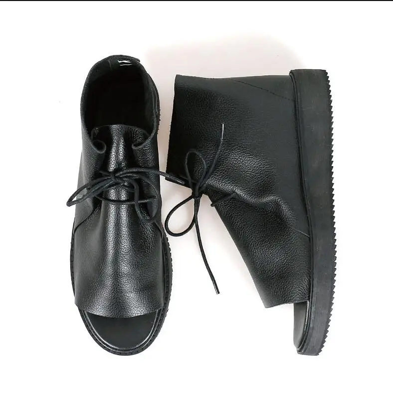 Сандалии мужские из натуральной коровьей кожи модные босоножки в римском стиле