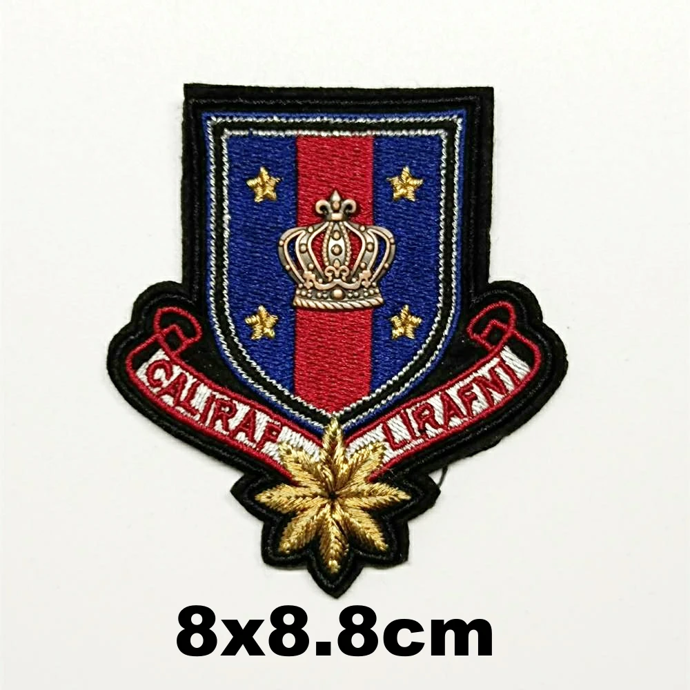 

embroidery metal crown star flower letter embroideried patches for bag badges applique clothing DE-3184
