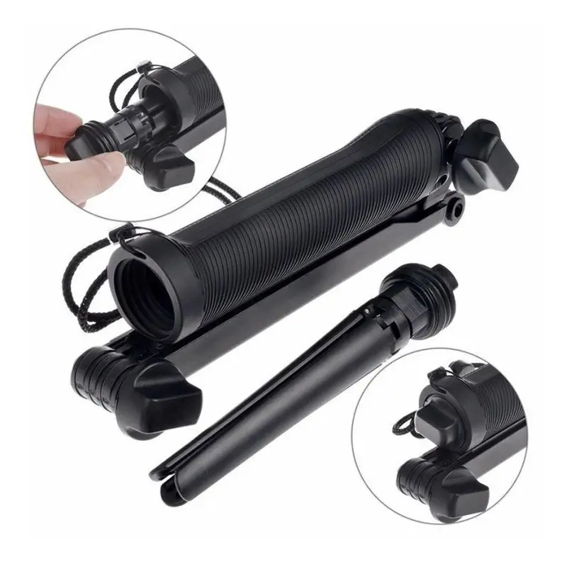 3 Way Grip Waterproof Monopod Selfie Stick Sports Camera Tripod Bracket Foldable Stand For Gopro Hero 5 6 4 for Xiaomi yi 4K