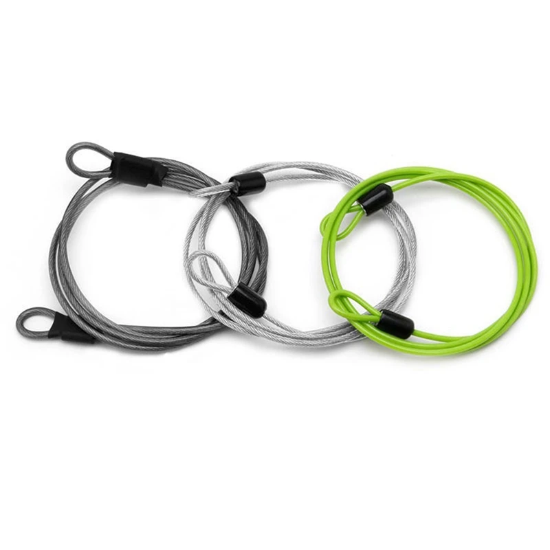 

3 шт. 100 см/фута длинный дорожный замок для кабеля безопасности, плетеный стальной кабель безопасности с покрытием, замок для багажа, трос без...