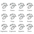Кольцо Двухслойное из нержавеющей стали с гравировкой, зодиакальное кольцо для женщин и мужчин, подарочное Ювелирное Украшение