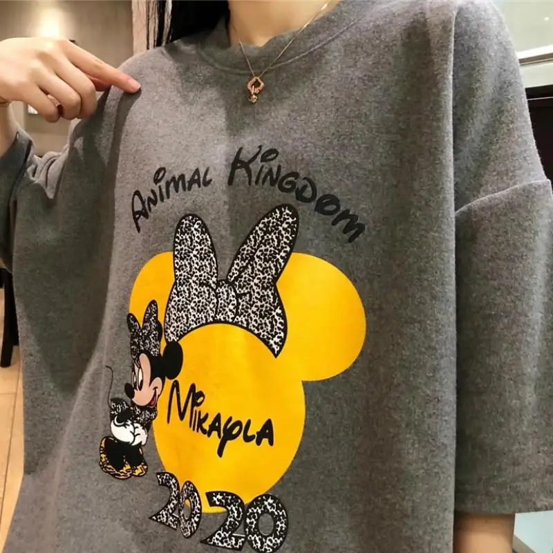 Белая футболка Женская Лето Весна мультфильм футболки веган Хлопок Kawaii