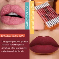 10pcsset matte liquid nude lipstick set long lasting non stick cup lip gloss not fade lip glaze kit girls gifts