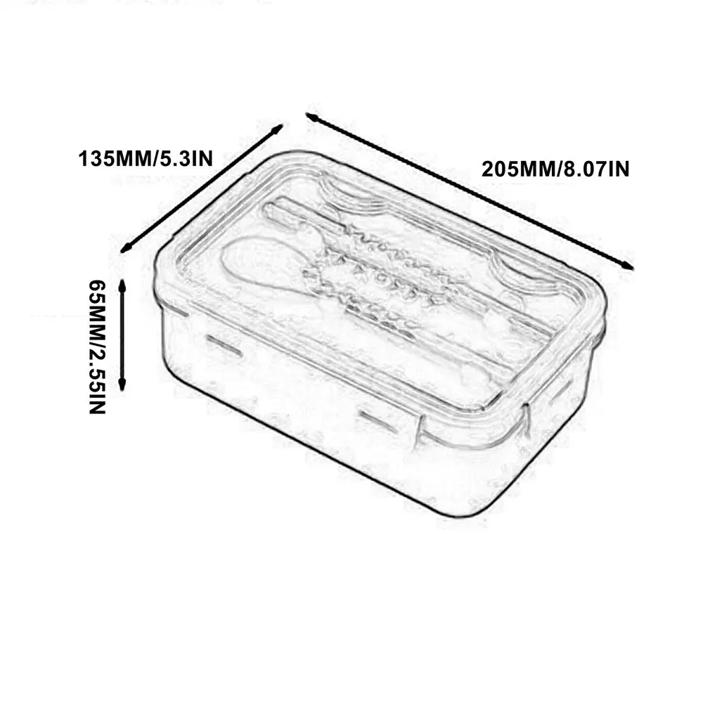 

Lunch Box Bento Box Microwave Heating Lunch Container Food Storage Container 3 Compartment With Spoon And Chopsticks