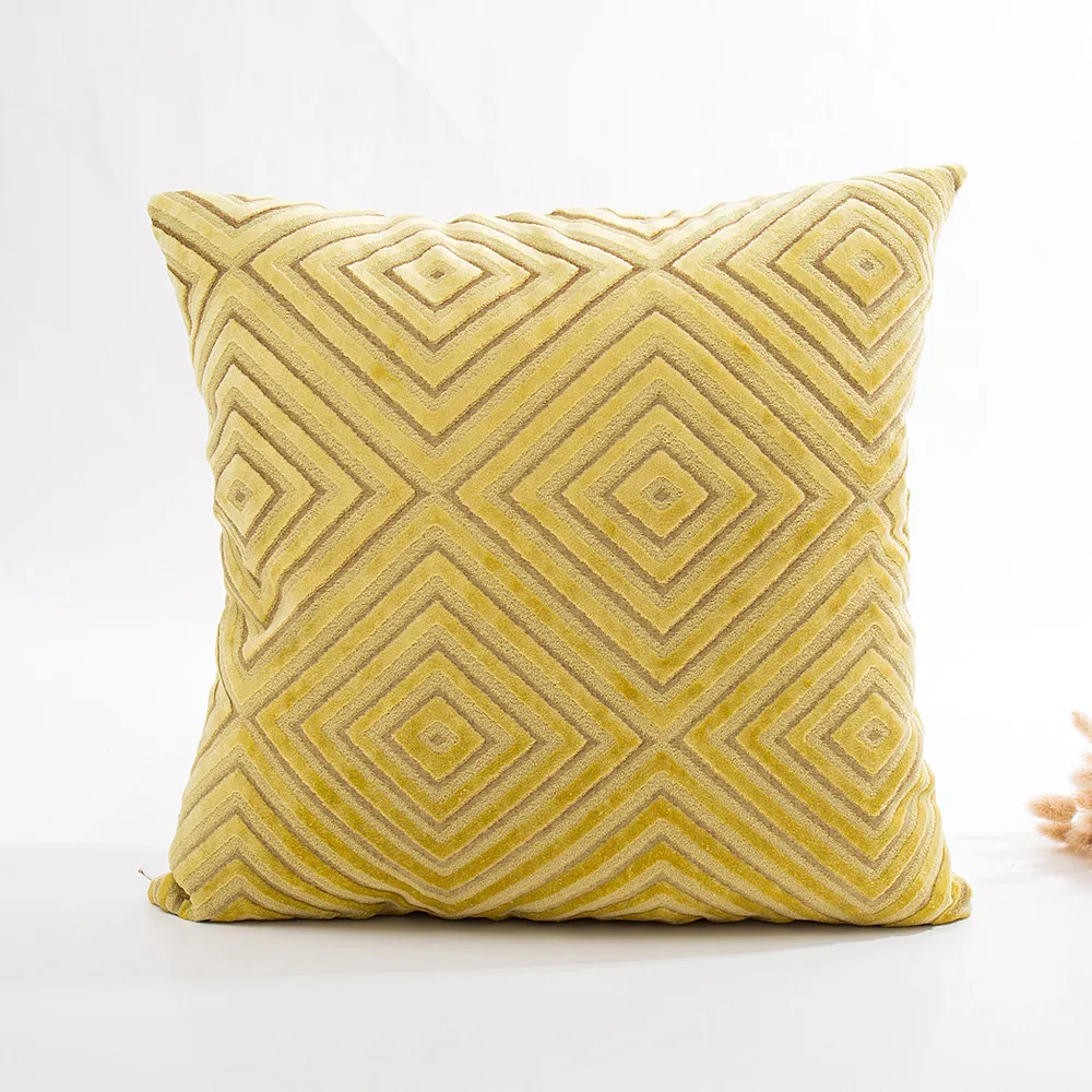 Mikksire Флокированная однотонная Подушка диванная поясная наволочка для дивана