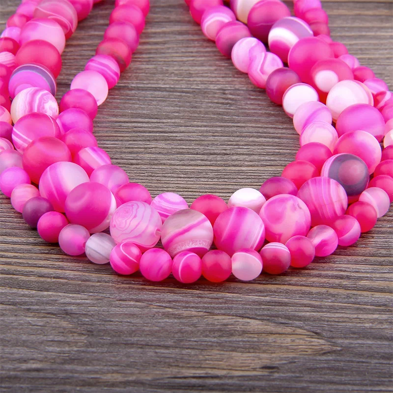 Бусы из камня Агата для изготовления ювелирных изделий сделай сам натуральных