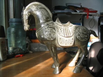 Бесплатная доставка Красивая Бронзовая статуя дракона Тотем Феникса |