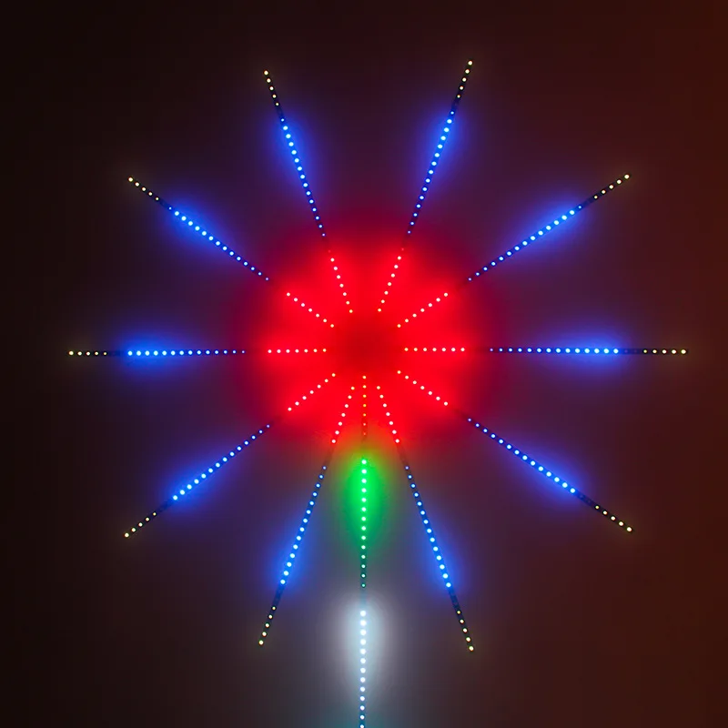 Фейерверк красный зелёный Синий Светодиодная лента гирлянда сказочное