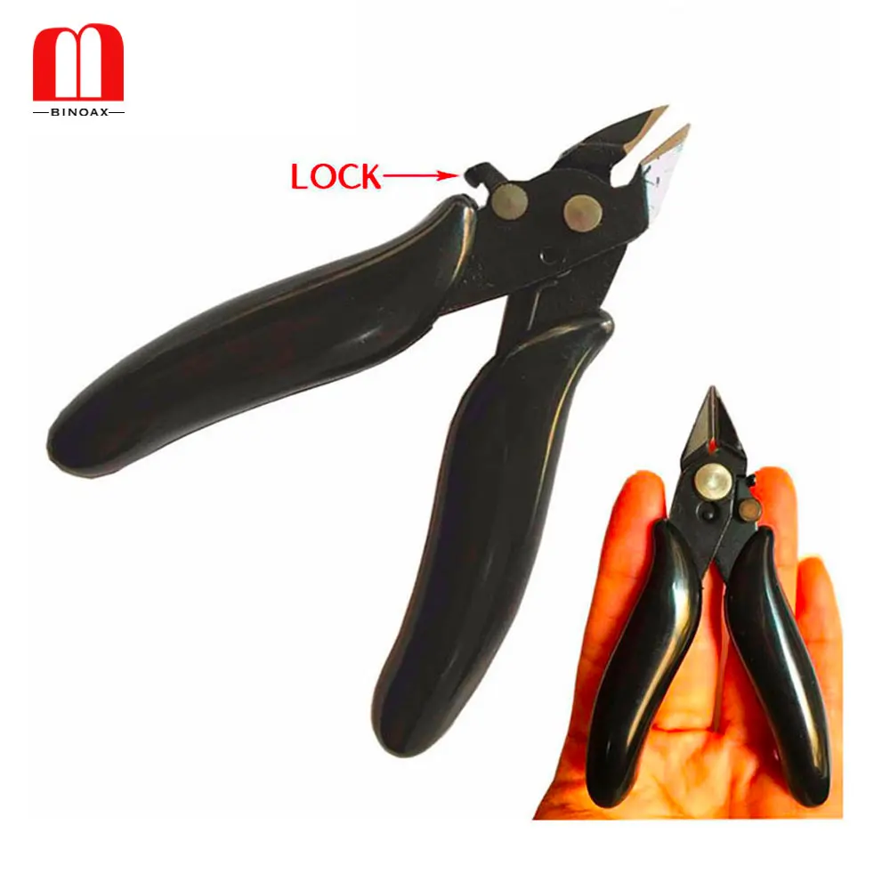 

BINOAX Mini Wire Cable Cutters Cutting Side Snips Flush Pliers With Lock Nipper Hand Tools Herramientas