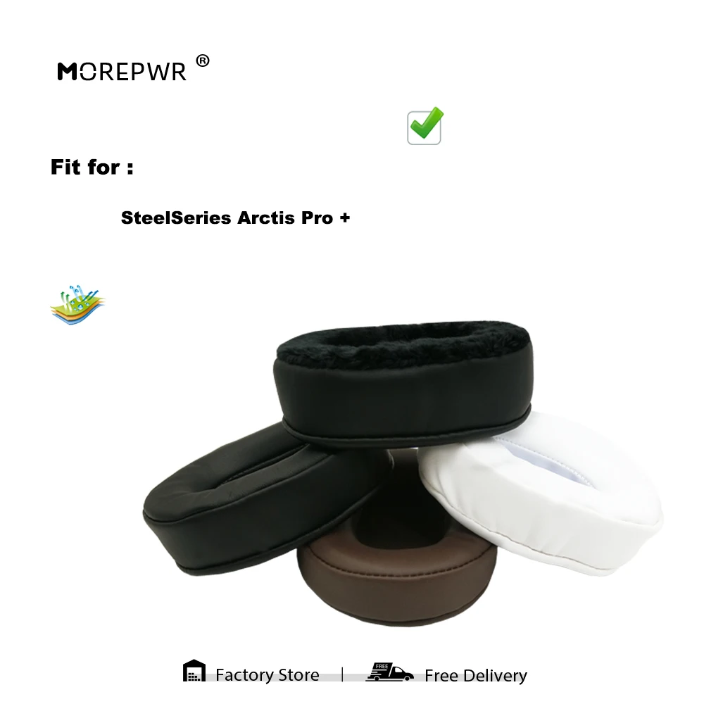 

New Upgrade Replacement Ear Pads for SteelSeries Arctis Pro + Headset Parts Leather Cushion Velvet Earmuff Earphone Sleeve