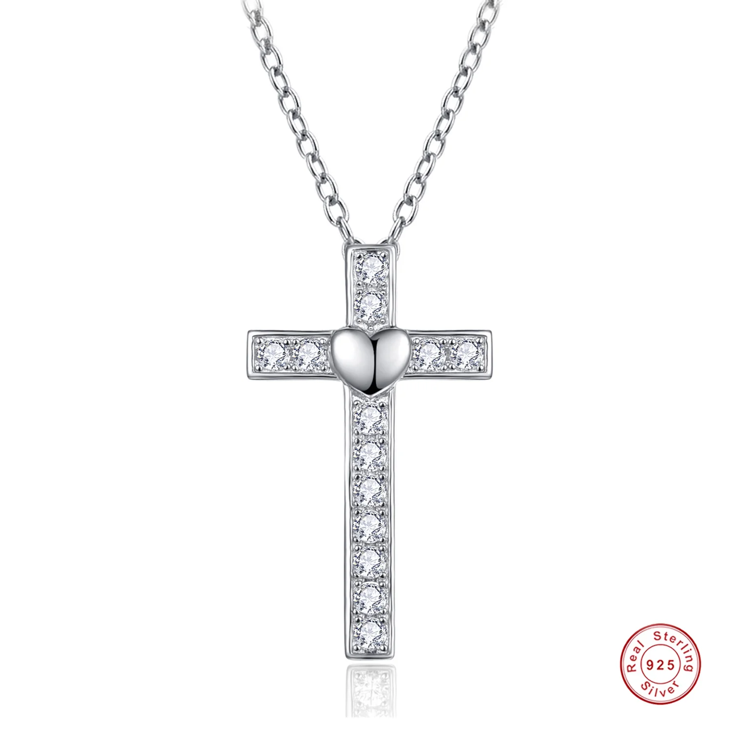 

Женское ожерелье из серебра 925 пробы с цирконом