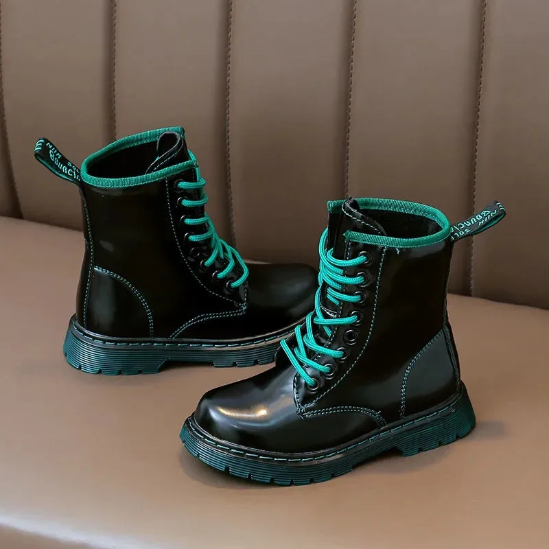 

Ботинки детские из искусственной кожи, Осень-зима От 5 до 12 лет