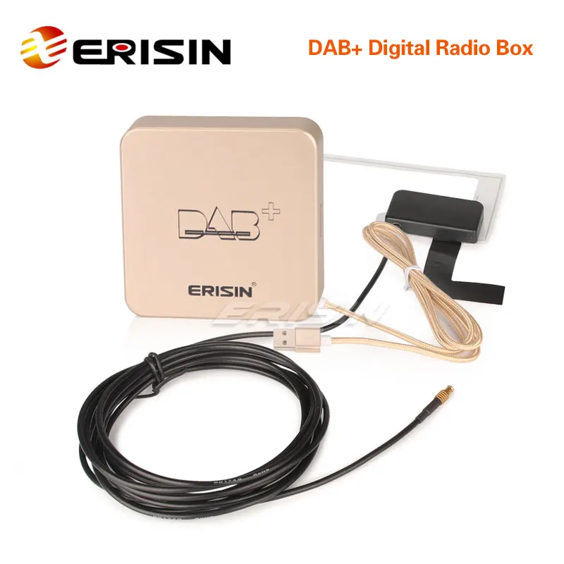 Erisin ES364 цифровое радио DAB + коробка антенна с усилением для Android 7 1/8 1/9 0/10 0