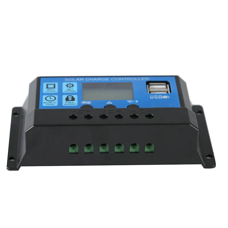 10A 20A 30A PWM Панели солнечные контроллер заряда 12/24V автоматическая работа Батарея
