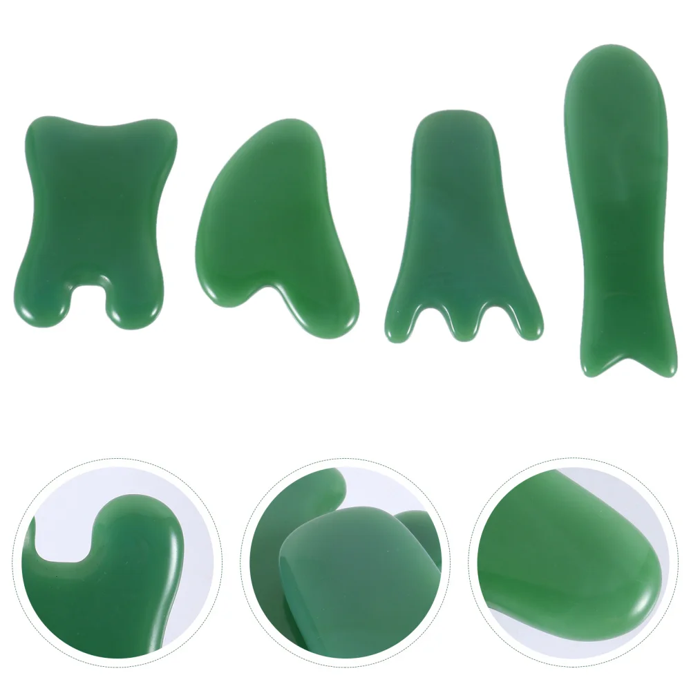 

4pcs Skin Care Scraping Tool Scrapper Stone for Spa Therapy