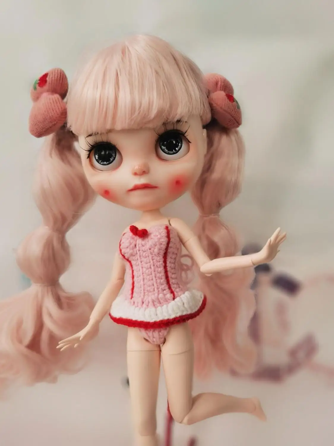 Длинные волосы в розовой оплетке для девушек без одежды|Куклы| |