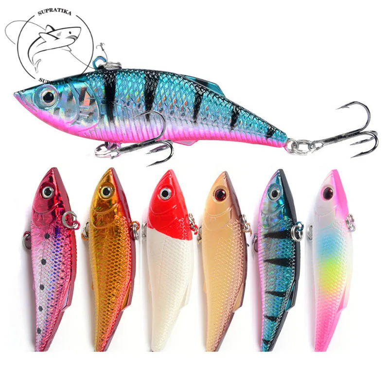 

Искусственные VIB опускается на дно воблеры 7 см/10g пресноводный жесткая приманка для рыбалки 3D глаза анти-коррозия бионический пластик для д...