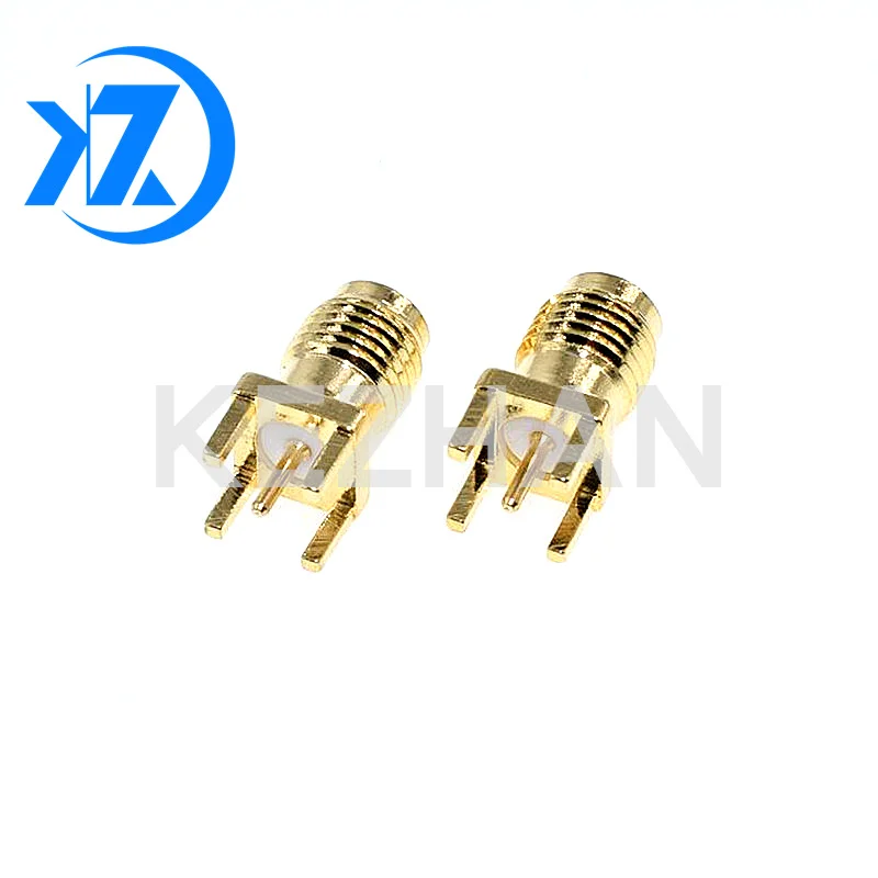 

5 шт. гнездовой разъем SMA, припой, гайка, край, зажим для печатной платы, прямое Крепление, позолоченный Разъем RF, пайка