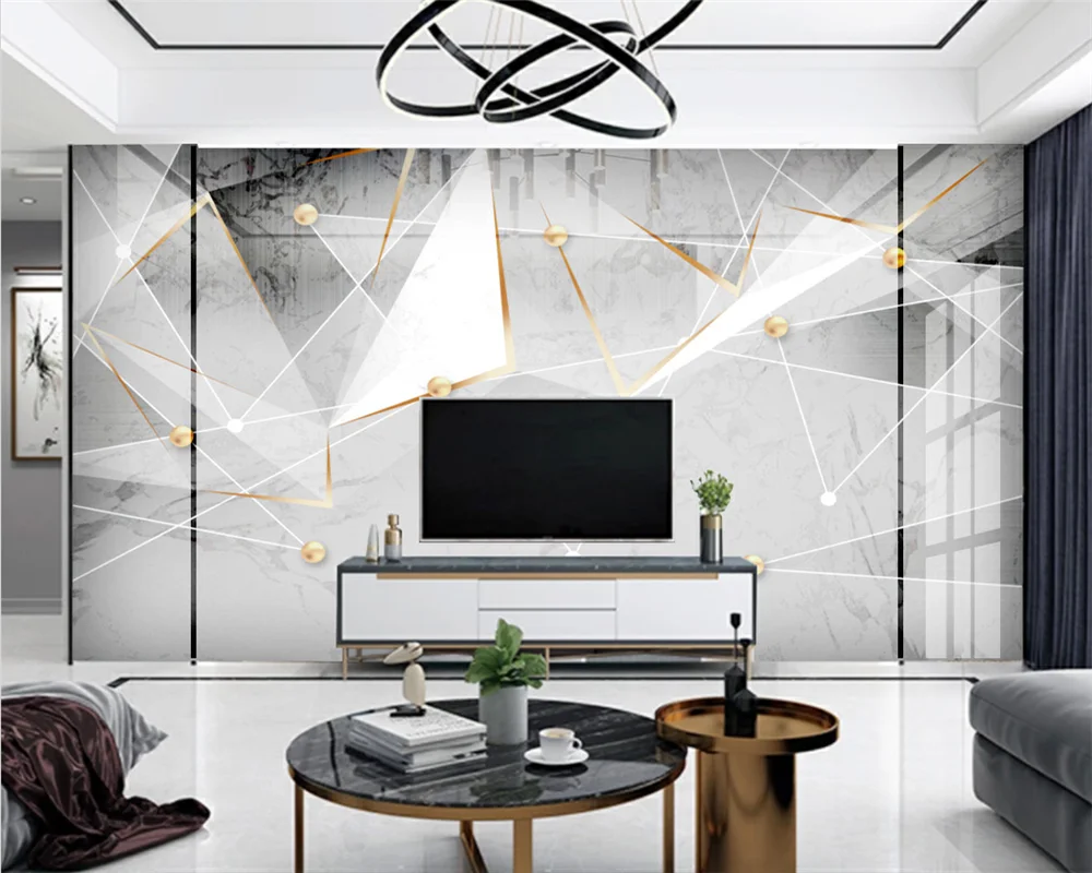 

beibehang Customized new modern minimalist abstract geometric lines light luxury background wall paper wall papers home decor
