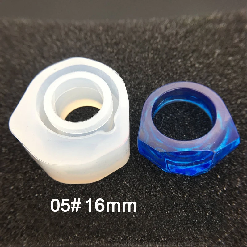 16mm-5 Ассорти DIY Силиконовое кольцо формы для смолы ювелирных изделий ремесло эпоксидные формы - Цвет: 16mm-5