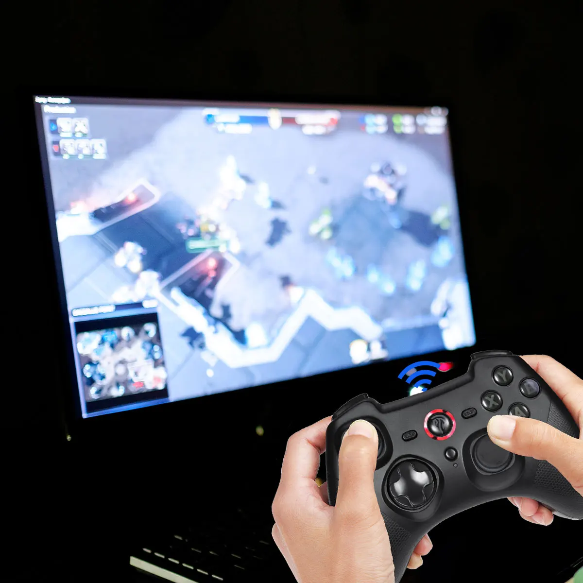 2,4G беспроводной геймпад для PS3 Ga mi ng контроллер Джойстик для Android геймпад для ПК Xiaomi mi tv Box телефон игровой коврик джойстик