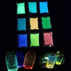 Светящийся гравий светится в темноте вечерние украшения фосфоресцирующий песок аквариум флуоресцентные частицы DIY