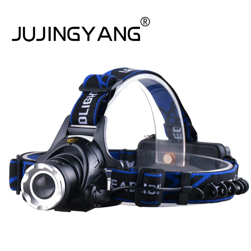 Масштабируемый Головной фонарь охотничий водонепроницаемый перезаряжаемый