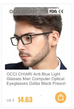 OCCI CHIARI, модный бренд, мужские лоскутные очки, дизайн, прямоугольные очки, прозрачные линзы, оптическая оправа, очки, W-CERIONI