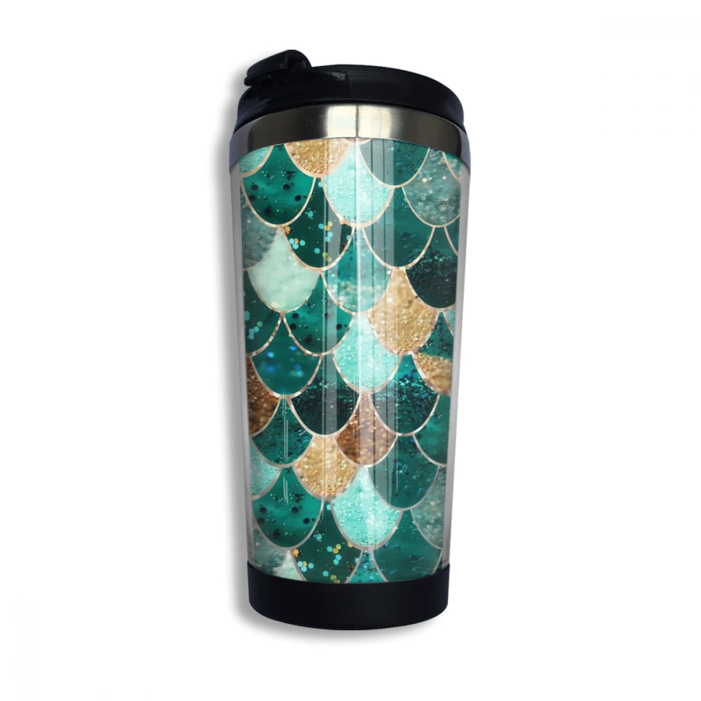 

Mermaid ScalesStainless Steel Mug Travel Coffee Mug Great Birthday and Daily Gift Idea For Him or Her