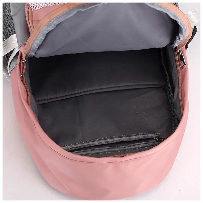 WEIXIER Fashion Letter Print School Bag Rucksack Double Zipper Teenager Girls Waterproof nylon Backpack Mochila Sac A Dos AL-69 | Багаж и