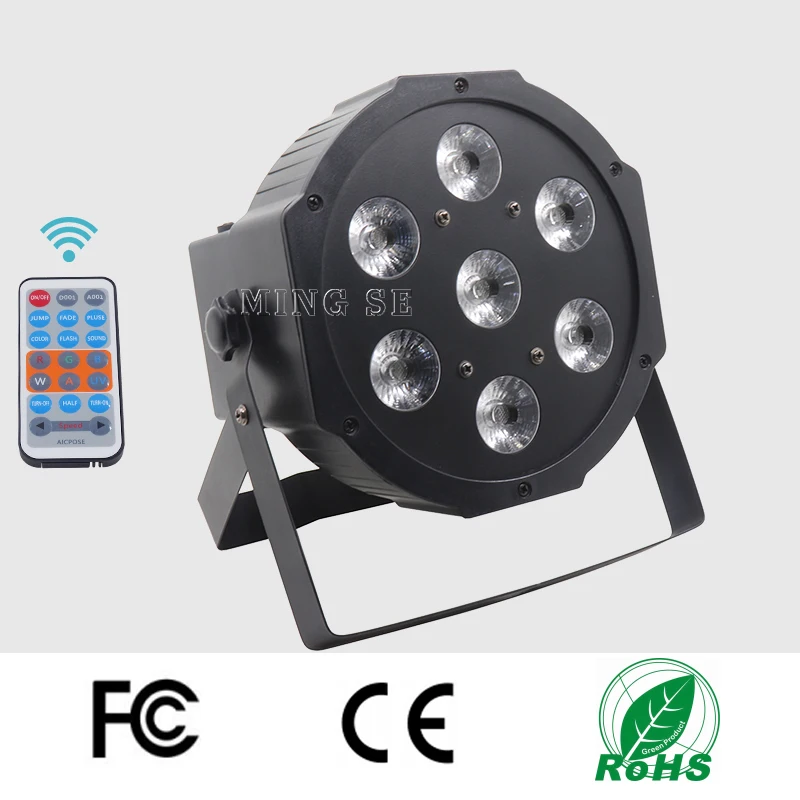 20 шт./лот 7x12 Вт беспроводной пульт дистанционного управления led Par огни RGBW 4в1